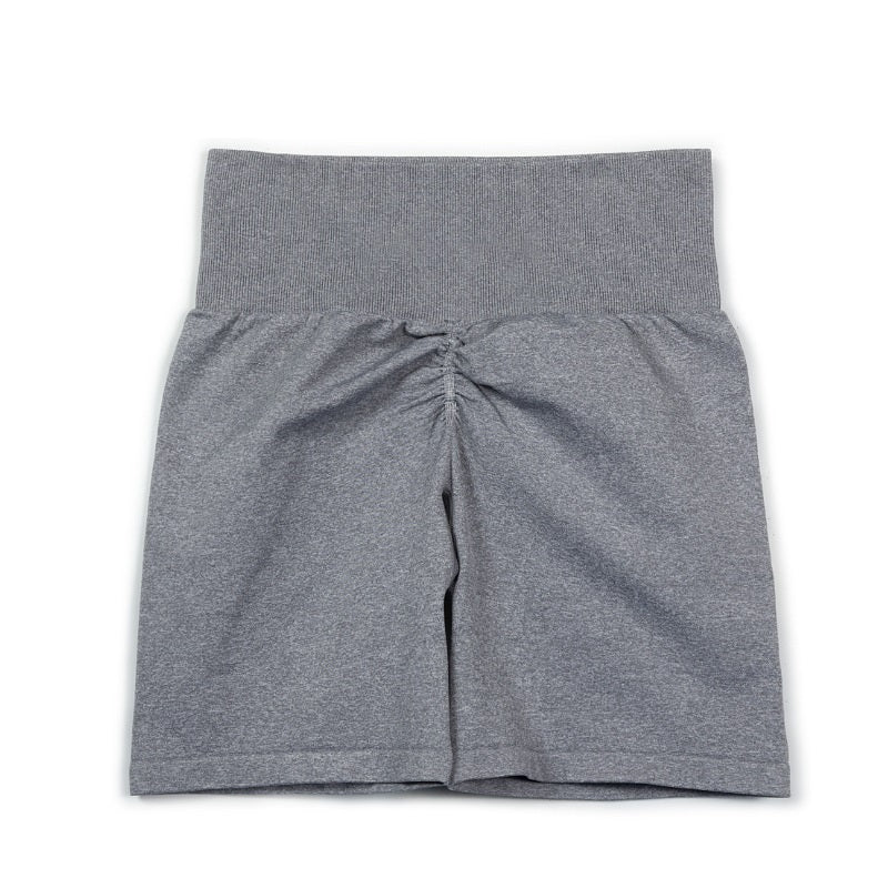 กางเกงโยคะลายพราง ทรงสามส่วน กางเกงโยคะจีบ 13 สี 