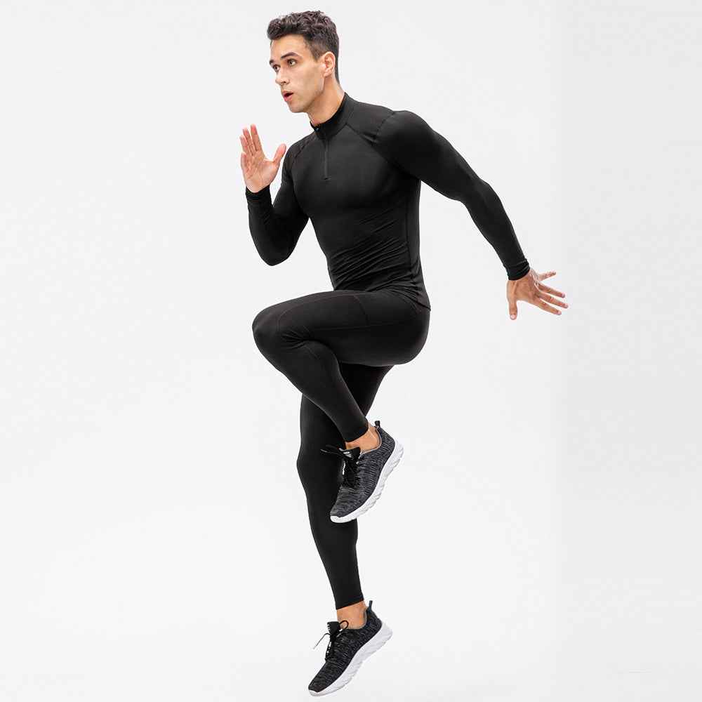 ชุดออกกำลังกายผ้ากำมะหยี่หนา มีฮู้ดแขนยาวและกางเกงขายาวพร้อมซิป 11517+11326 มีให้เลือก 6 สี