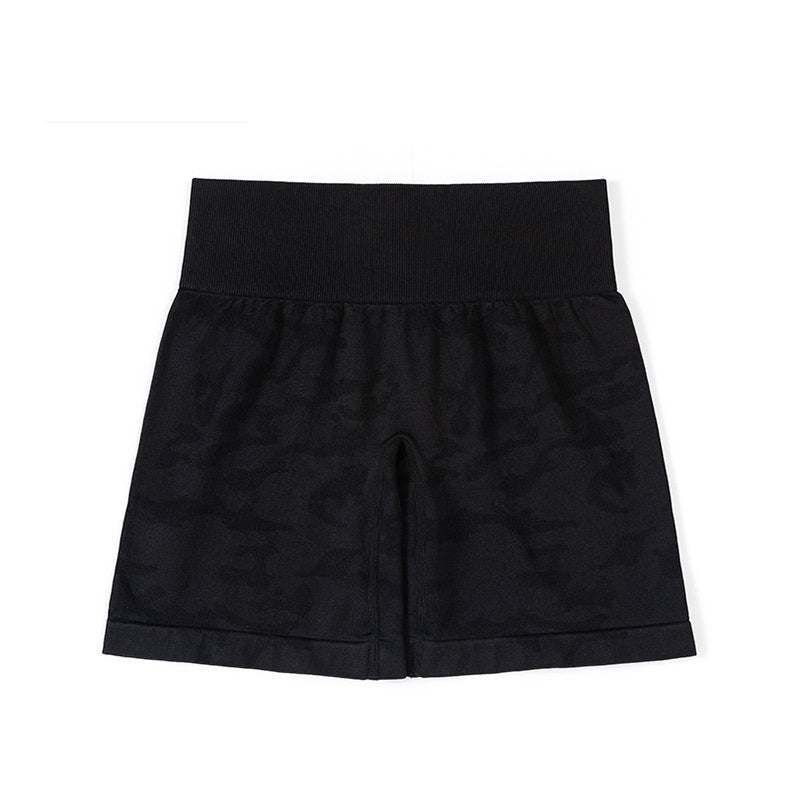 กางเกงขาสั้นโยคะลายพราง ยืดหยุ่น แห้งเร็ว ระบายอากาศได้ดี มีให้เลือก 13 สี