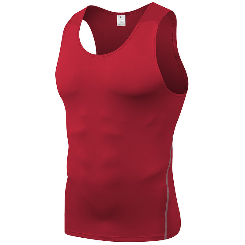 เสื้อกล้ามรัดรูปสำหรับผู้ชาย Sport PRO สำหรับออกกำลังกาย วิ่ง และออกกำลังกาย แห้งเร็ว มีให้เลือก 12 สี รหัส 1001