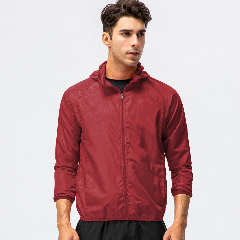 เสื้อโค้ทแขนยาวสำหรับผู้ชายและผู้หญิง น้ำหนักเบา ระบายอากาศได้ดี แห้งเร็ว กันน้ำ กันลม เหมาะสำหรับกิจกรรมกลางแจ้ง รุ่น D15007 มีให้เลือก 9 สี